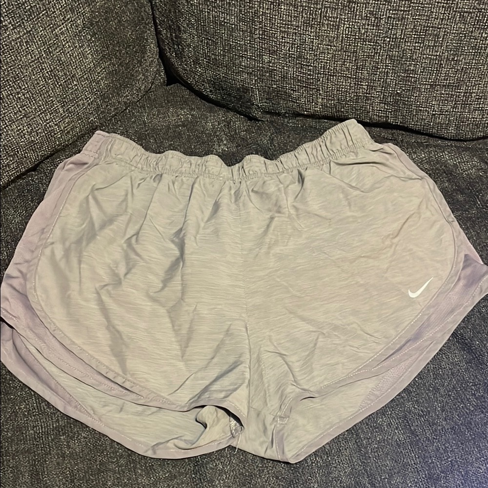 Nike Gray Athletic Shorts Lightweight Elastic Waist